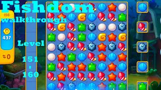 Fishdom walkthrough Level 151  160 HD  gameplay  ios  android  pc game  movie and game [upl. by Helsell]