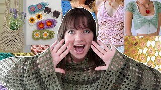 50 easy crochet project ideas for SUMMER with free patterns beginner friendly [upl. by Aimahs886]