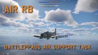 War Thunder AD4 Skyraider completing battlepass task quotAir Supportquot [upl. by Petr]