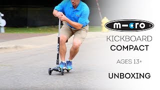 Kickboard Compact Scooter Unboxing  by Micro Kickboard [upl. by Lenad]