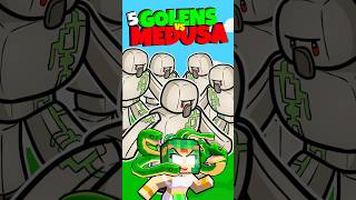 5 GOLENS DE FERRO VS UMA MEDUSA [upl. by Llehcear644]