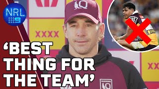 Billy Slater explains Selwyn Cobbos SHOCK axing from Maroons Origin Presser  NRL on Nine [upl. by Bunch]