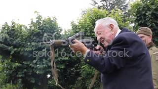 WW2 British Resistance Veteran Fires Sten Gun After 70 Years [upl. by Alih]