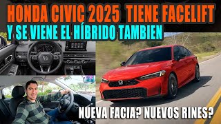 NUEVO HONDA CIVIC 2025 🔴 TIENE FACELIFT [upl. by Seidnac]