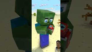 Zombie Becomes Herobrine in Captain American Shield Challenge  Transform Watch Mikecrab shorts [upl. by Lamag]