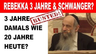 Rabbi Mintz  3 Jahre damals wie 20 Jahre heute  Rebekka amp Isaak Heirat  Kinderehe in der Bibel [upl. by Aushoj]