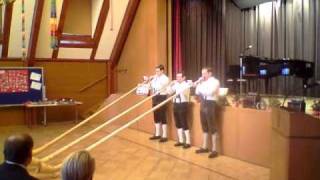 Das BodenseeAlphorntrio mit der Polka Alphornzauber [upl. by Intosh]