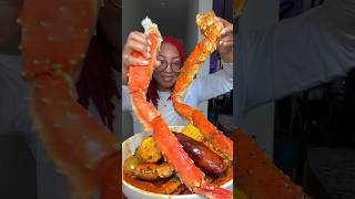 King Crab Seafood Boil kingcrabmukbang asmr [upl. by Eliza689]