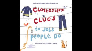 Clothesline Clues to Jobs People Do Community Helpers Read Aloud [upl. by Amelus136]