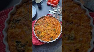 Crustless Quiche shortsvideo youtubeshorts quiche recipe crustlessquiche [upl. by Holder]