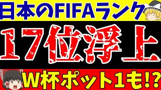 【サッカー日本代表】最新FIFAランキングに海外の反応と17位で最悪のシナリオ【ゆっくりサッカー解説】 [upl. by Parfitt]