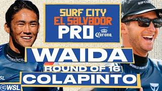 Crosby Colapinto vs Rio Waida  Surf City El Salvador Pro Pres By Corona 2024 Round Of 16 [upl. by Anselmi]