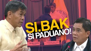 quotHindi lKAW ang MASUSUNOD ditoquot  CongBOSlTA di PlNALAMPAS ang KAYABANGAN ni PADUANO [upl. by Laspisa]