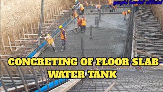 Concreting of industrual water tank floor slab part3 [upl. by Sinnelg]