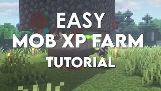 quotSimple and Efficient Mob Farm Tutorial Get Easy Loot Fastquot Minecraft [upl. by Eizle]