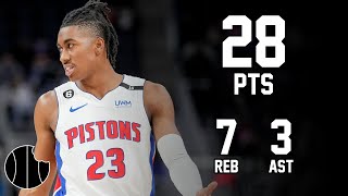 Jaden Ivey Highlights  Pistons vs Clippers  2nd Feb 2024 [upl. by Kerrison]