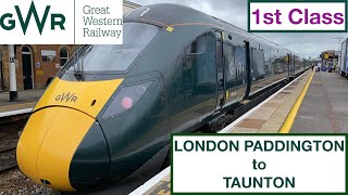 GWR First Class  London Paddington to Taunton  Class 802 IET [upl. by Trebreh]