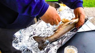 Grilling Newfoundlands Landlocked Atlantic Salmon [upl. by Pallaten]