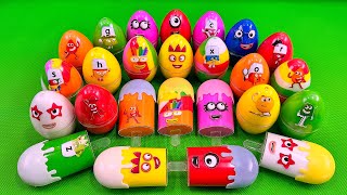 Rainbows Eggs 🌈 Transforming Numberblocks Ice Cream with Rainbow SLIME Colorful Satisfying ASMR [upl. by Odlanir22]