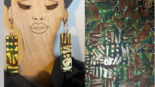 Stenciled Earrings [upl. by Gowrie]