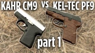 KelTec PF9 vs Kahr CM9 Part 1 Average Accuracy [upl. by Acnairb]