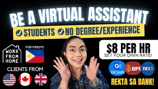 8HR NO INTERVIEW CHAT NALANG  VA JOB STUDENTS NEWBIESNO EXP  Rekta BANK GCASH BDO BPI [upl. by Aliza]