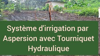 système dirrigation par aspersion avec tourniquet hydraulique [upl. by Nylg]