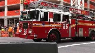 FDNY LADDER 25 TRUCK  THANKS FOR YOUR HARD WORK AND DEDICATION TO OUR NEIGHBORHOOD AND CITY [upl. by Eruot]