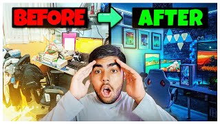 I Turned My Messy Room into an EPIC YouTubeGaming Setup   GAMING ROOM SETUP IN 2024 [upl. by Tybalt]