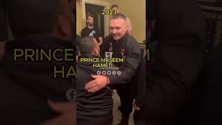 Prince Naseem Hamed meets Oleksandr Usyk in London 🤯 shorts [upl. by Eldorado]