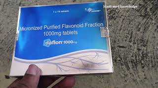 DAFLON TABLET  1000 MG  PILES MEDICINE  HOW TO USE Dose daflon 1000 tablets [upl. by Rawdon423]