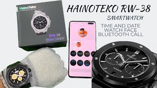 HAINOTEKO RW38 Smartwatch  haino teko rw38 Smartwatch time and date setting Haino Teko Rw38 [upl. by Bomke748]