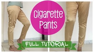 Cigarette pants Pattern Cutting and Stitching [upl. by Teresita]