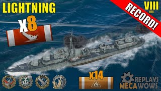 Lightning 8 Kills amp 154k Damage  World of Warships Gameplay [upl. by Aspasia]