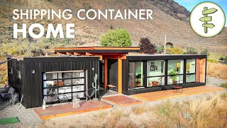 Living in an UltraModern Shipping Container Home  Built with 4 x 20ft Used Containers [upl. by Raquel]