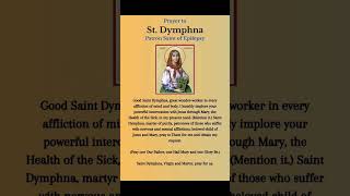 St Dymphna Pray for us 🕊👏🌸 [upl. by Airetnuhs36]