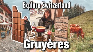 Exploring Switzerland  a day in Gruyeres cheese factory Cailler chocolate factory amp thermal bath [upl. by Ellekim]