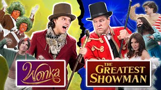 quotWonka vs Greatest Showmanquot Battle  Sharpe Family Singers 🎤🎵 [upl. by Hoashis]