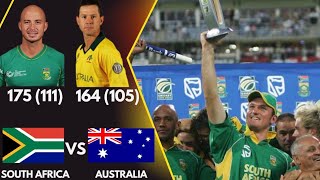 South Africa vs Australia  5th ODI 2006  World Record chase of 434 [upl. by Dnarud]