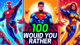 100 Superhero would you rather avengers marvel [upl. by Droffats]