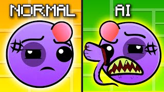 Fire In The Hole Normal Vs Ai Version  Geometry Dash Funny [upl. by Schroth]