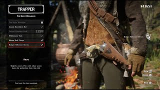 The Night Wrangler  Badger Rifleman Gloves  Trapper RDR2 [upl. by Eimia]