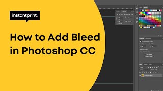 How to Add Bleed in Photoshop Setting Up Bleed Area for Printing  instantprint [upl. by Conte]