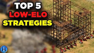 Top 5 Best Low Elo Strategies in AoE2 [upl. by Nednyl]