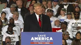 FULL SPEECH Former President Donald Trump speaks at Save America rally in Conroe Texas [upl. by Anitram]