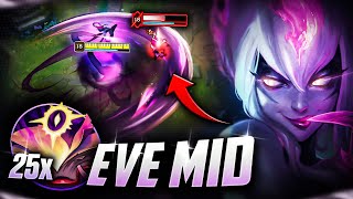 EVELYNN IS SECRETLY A S CARRY MACHINE Best BuildRunes  How to Play Evelynn Mid Season 13 [upl. by Anuhsal268]