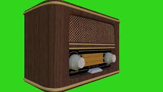 3d old radio green screen [upl. by Fiel]