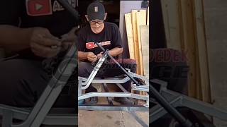 Steering Go Kart shorts homemade build diy custom gokart [upl. by Simetra285]