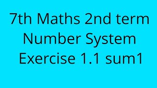 7th maths 2nd term Exercise 11 1sum [upl. by Atalanta]