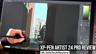 XPPen Artist 24 Pro Pen Monitor Review [upl. by Annatnom183]